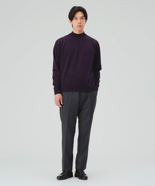 BEAMS HEART(ビームスハート)の「モックネック ニット 26FW(ニット/セーター・メンズ・ブラウン系その他5/パープル/オフホワイト/チャコールグレー/ブラック/ネイビー/ダークブラウン・X-LARGE/LARGE/MEDIUM/SMALL)」の17枚目の写真