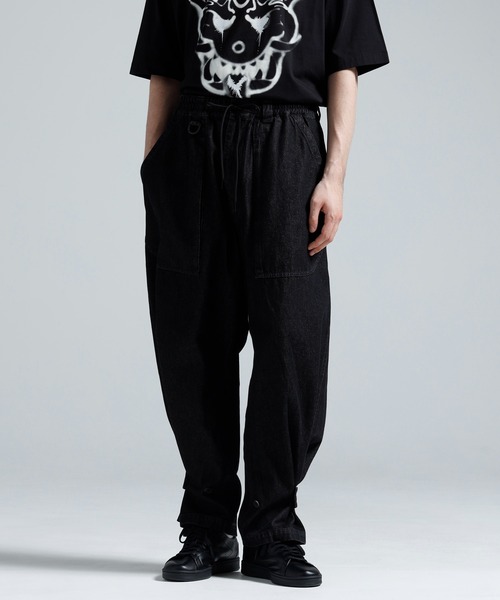 Y-3(ワイスリー)の「Y-3 DENIM WIDE PANTS(その他パンツ・メンズ・ブラック・X-SMALL/SMALL/MEDIUM/LARGE/X-LARGE)」の3枚目の写真