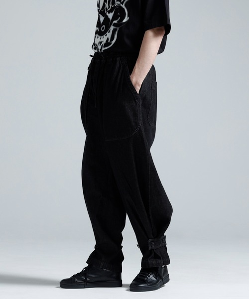 Y-3(ワイスリー)の「Y-3 DENIM WIDE PANTS(その他パンツ・メンズ・ブラック・X-SMALL/SMALL/MEDIUM/LARGE/X-LARGE)」の4枚目の写真