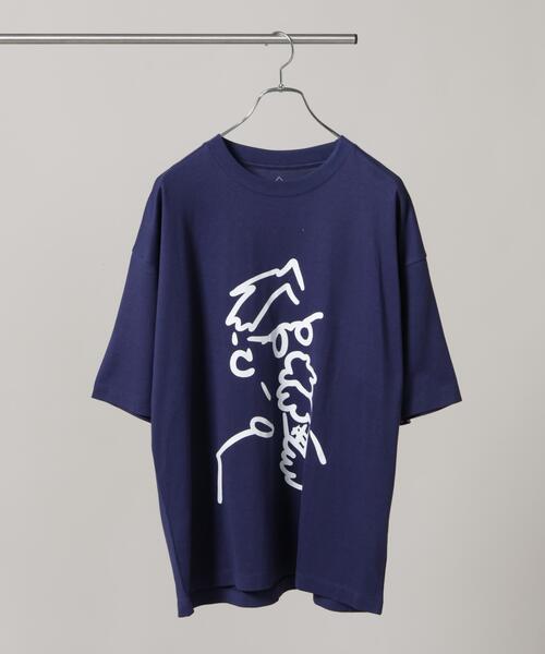 NANO universe(ナノユニバース)の「Anti Soaked(R) 汗染み防止 BIG BABY ICE CREAM #1(Tシャツ/カットソー・メンズ・ホワイト/ブルー/ブラック・M/L/S)」の1枚目の写真