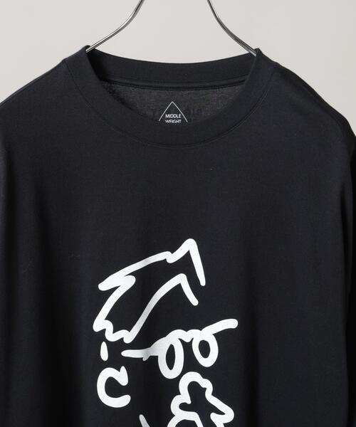 NANO universe(ナノユニバース)の「Anti Soaked(R) 汗染み防止 BIG BABY ICE CREAM #1(Tシャツ/カットソー・メンズ・ホワイト/ブルー/ブラック・M/L/S)」の4枚目の写真