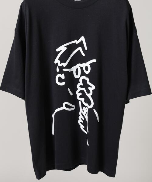 NANO universe(ナノユニバース)の「Anti Soaked(R) 汗染み防止 BIG BABY ICE CREAM #1(Tシャツ/カットソー・メンズ・ホワイト/ブルー/ブラック・M/L/S)」の5枚目の写真