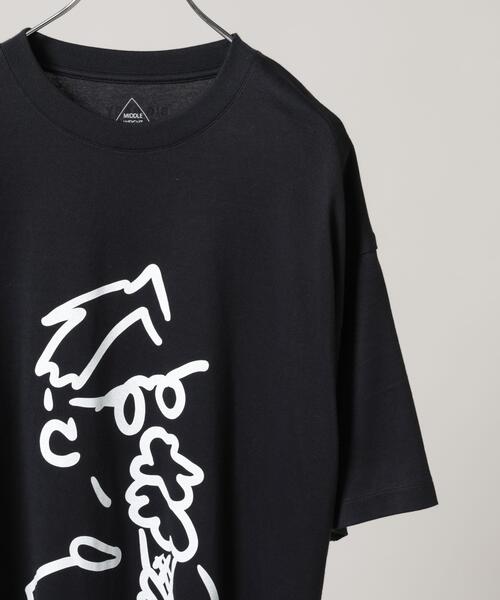 NANO universe(ナノユニバース)の「Anti Soaked(R) 汗染み防止 BIG BABY ICE CREAM #1(Tシャツ/カットソー・メンズ・ホワイト/ブルー/ブラック・M/L/S)」の6枚目の写真