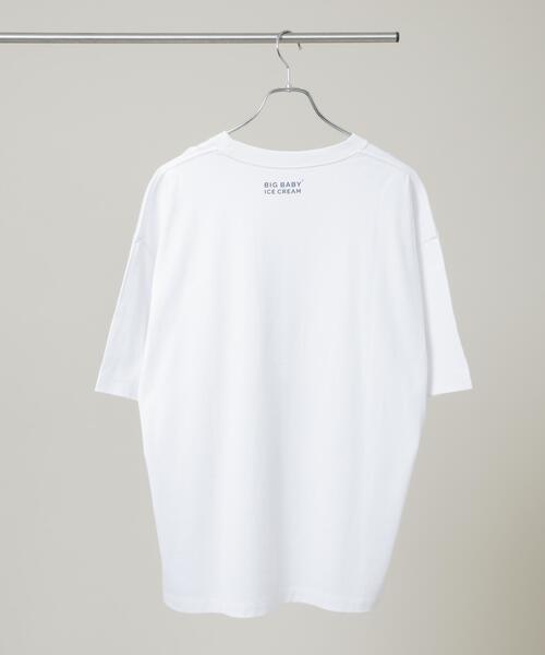 NANO universe(ナノユニバース)の「Anti Soaked(R) 汗染み防止 BIG BABY ICE CREAM #1(Tシャツ/カットソー・メンズ・ホワイト/ブルー/ブラック・M/L/S)」の15枚目の写真
