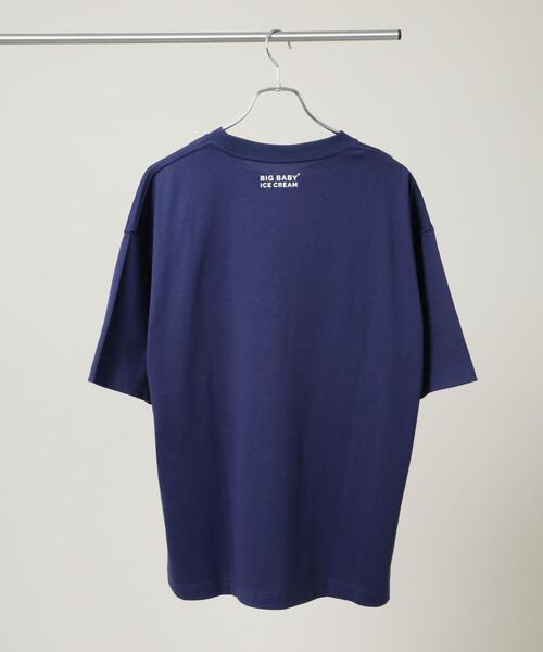 NANO universe(ナノユニバース)の「Anti Soaked(R) 汗染み防止 BIG BABY ICE CREAM #1(Tシャツ/カットソー・メンズ・ホワイト/ブルー/ブラック・M/L/S)」の16枚目の写真