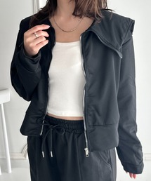 CLEA（クレア）の「セーラーカラージップトップス×スリットパンツセットアップ（セットアップ）」