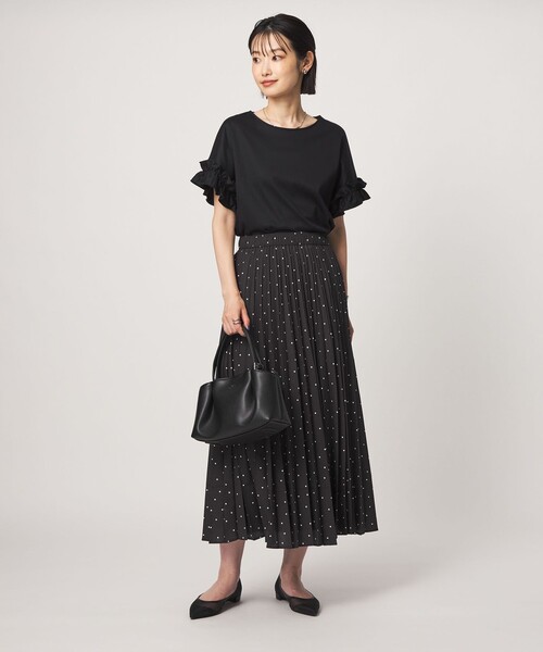 green label relaxing（グリーンレーベルリラクシング）の「［size SHORTあり］キリカエ プリーツ スカート（スカート・レディース・ホワイト/その他1/ネイビー・SHORT/FREE）」の19枚目の写真