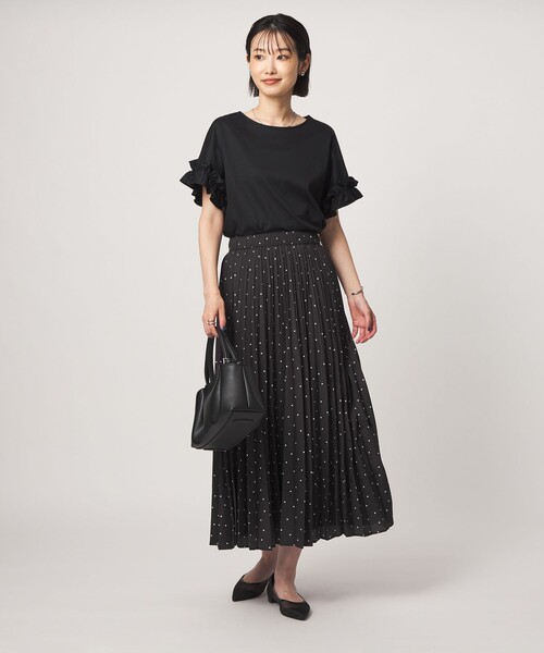 green label relaxing（グリーンレーベルリラクシング）の「［size SHORTあり］キリカエ プリーツ スカート（スカート・レディース・ホワイト/その他1/ネイビー・SHORT/FREE）」の20枚目の写真