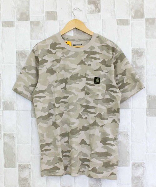 Carhartt(カーハート)の「アーバイン リラックス カモ ポケット付きクルーネック Tシャツ(Tシャツ/カットソー・メンズ・カモフラージュ/グリーン系カモフラージュ・M/XL/L)」の3枚目の写真