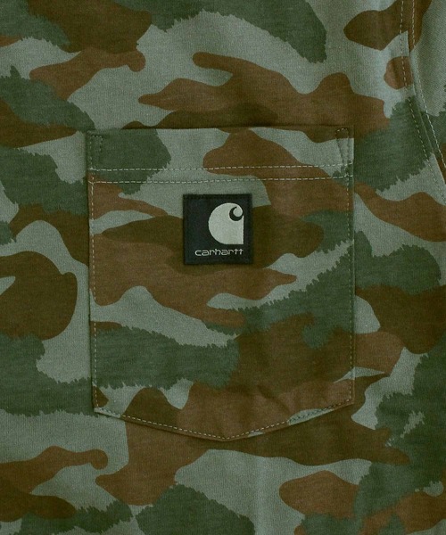 Carhartt(カーハート)の「アーバイン リラックス カモ ポケット付きクルーネック Tシャツ(Tシャツ/カットソー・メンズ・カモフラージュ/グリーン系カモフラージュ・M/XL/L)」の12枚目の写真