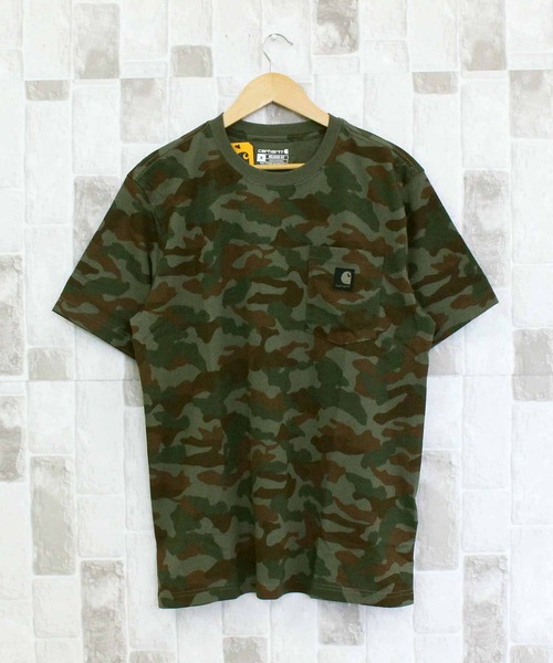 Carhartt(カーハート)の「アーバイン リラックス カモ ポケット付きクルーネック Tシャツ(Tシャツ/カットソー・メンズ・カモフラージュ/グリーン系カモフラージュ・M/XL/L)」の7枚目の写真