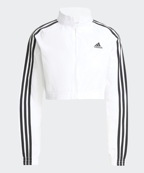 adidas（アディダス）の「チームガイスト アディカラー クロップド トラックトップ / ジャージ / アディダスオリジナルス adidas Originals（ジャージ・レディース・ホワイト・SMALL/MEDIUM/LARGE/X-LARGE/XX-LARGE/X-SMALL）」の4枚目の写真