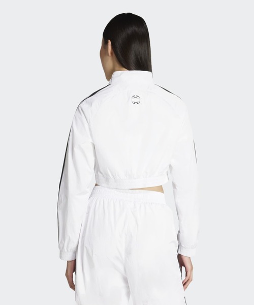 adidas（アディダス）の「チームガイスト アディカラー クロップド トラックトップ / ジャージ / アディダスオリジナルス adidas Originals（ジャージ・レディース・ホワイト・SMALL/MEDIUM/LARGE/X-LARGE/XX-LARGE/X-SMALL）」の2枚目の写真
