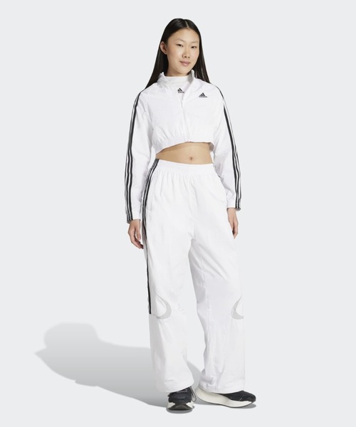 adidas（アディダス）の「チームガイスト アディカラー クロップド トラックトップ / ジャージ / アディダスオリジナルス adidas Originals（ジャージ・レディース・ホワイト・SMALL/MEDIUM/LARGE/X-LARGE/XX-LARGE/X-SMALL）」の3枚目の写真
