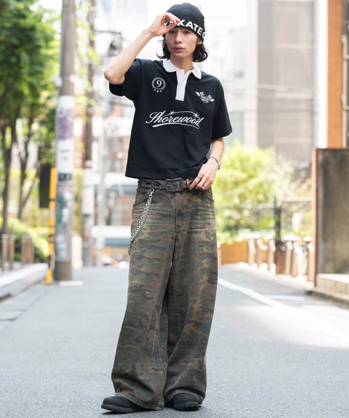 WEGO(ウィゴー)の「WEGO/【26年春夏新作】グラフィックポロシャツ(ポロシャツ・メンズ・ホワイト/ブラック・LARGE/MEDIUM)」の17枚目の写真