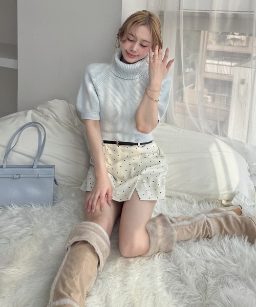 ROYAL PARTY（ロイヤルパーティー）の「ベルト付ドットミニスカパン（その他パンツ・レディース・ブラウン/オフホワイト/グレー・FREE）」の21枚目の写真