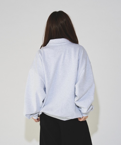 Lui's(ルイス)の「【WEB限定】オーバーサイズワイドスウェットポロ(スウェット・メンズ・ブラック/グレー/グリーン系その他・M/S)」の20枚目の写真
