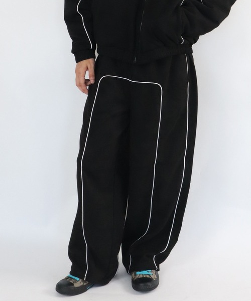 VISION STREET WEAR(ヴィジョンストリートウェア)の「Fake suede piping pants / フェイクスエードパイピングパンツ(その他パンツ・メンズ・オフホワイト/ブラック/バーガンディー・MEDIUM/LARGE/X-LARGE)」の1枚目の写真