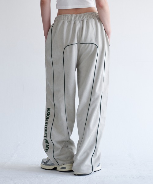 VISION STREET WEAR(ヴィジョンストリートウェア)の「Fake suede piping pants / フェイクスエードパイピングパンツ(その他パンツ・メンズ・オフホワイト/ブラック/バーガンディー・MEDIUM/LARGE/X-LARGE)」の6枚目の写真