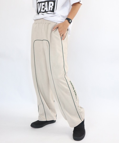 VISION STREET WEAR(ヴィジョンストリートウェア)の「Fake suede piping pants / フェイクスエードパイピングパンツ(その他パンツ・メンズ・オフホワイト/ブラック/バーガンディー・MEDIUM/LARGE/X-LARGE)」の7枚目の写真