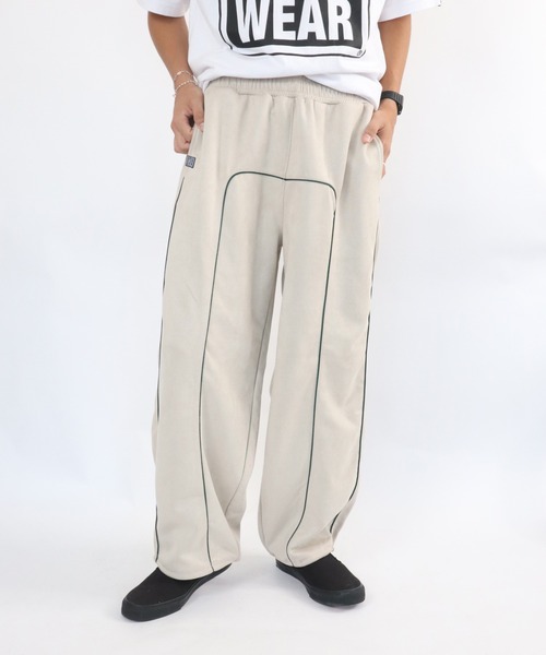 VISION STREET WEAR(ヴィジョンストリートウェア)の「Fake suede piping pants / フェイクスエードパイピングパンツ(その他パンツ・メンズ・オフホワイト/ブラック/バーガンディー・MEDIUM/LARGE/X-LARGE)」の9枚目の写真