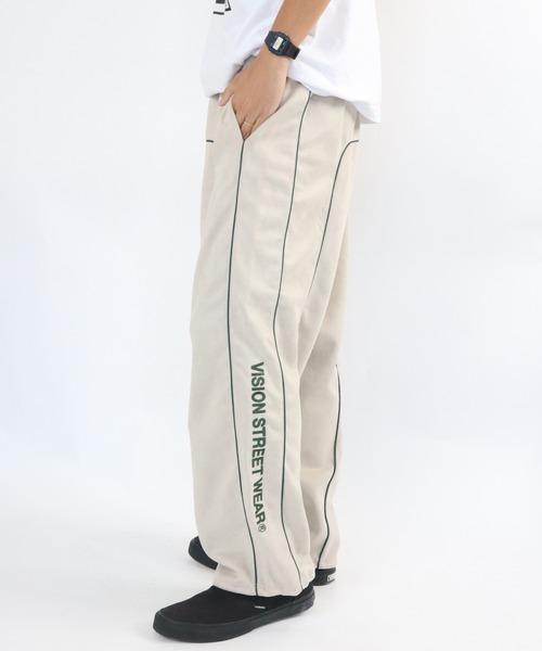 VISION STREET WEAR(ヴィジョンストリートウェア)の「Fake suede piping pants / フェイクスエードパイピングパンツ(その他パンツ・メンズ・オフホワイト/ブラック/バーガンディー・MEDIUM/LARGE/X-LARGE)」の15枚目の写真