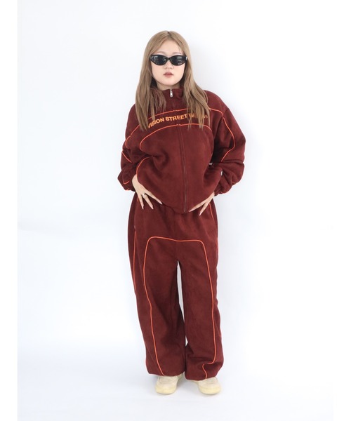 VISION STREET WEAR(ヴィジョンストリートウェア)の「Fake suede piping pants / フェイクスエードパイピングパンツ(その他パンツ・メンズ・オフホワイト/ブラック/バーガンディー・MEDIUM/LARGE/X-LARGE)」の21枚目の写真