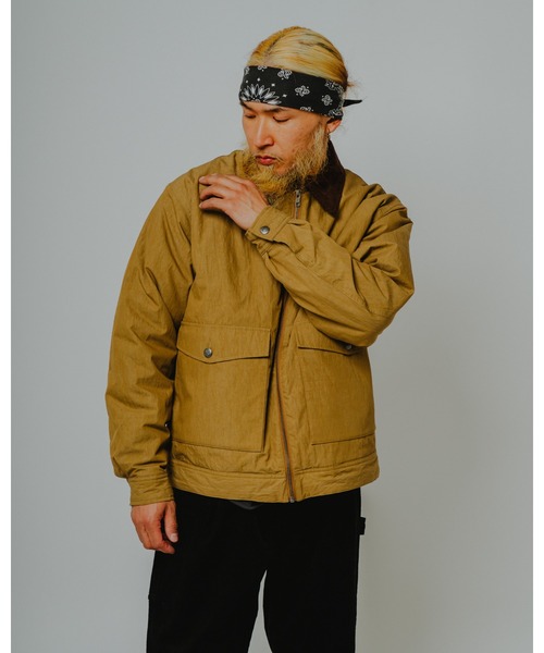 BIG MIKE（ビッグマイク）の「BIG MIKE ビッグマイク /26秋冬新作 ピグメント コットンナイロン 裏キルティング ジップブルゾン //// 102646650（ブルゾン・メンズ・ベージュ/ブラック/オリーブ・MEDIUM/X-LARGE/LARGE）」の11枚目の写真