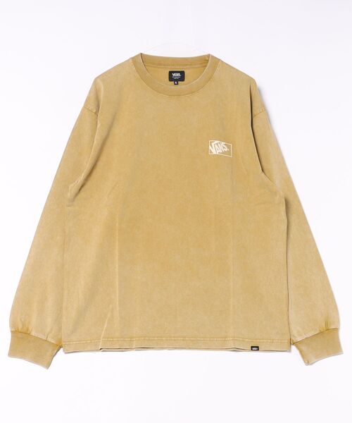 VANS(バンズ)の「VANS ヴァンズ U Cool Feet L TEE ロングスリーブ 126K1023000 ABC-MART限定 TAUPE(Tシャツ/カットソー・メンズ・ベージュ・SMALL/X-LARGE/LARGE/MEDIUM)」の1枚目の写真