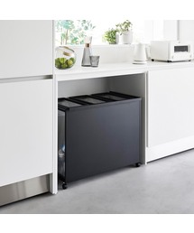 tower（タワー）の「目隠し分別ダストワゴン タワー 45L 3分別（ダストボックス）」