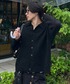 EMMA CLOTHES（エマクローズ）の「Boucle yarn long sleeved knit shirt／ブークレヤーン長袖ニットシャツ《カフェ店員"Haruto"コラボ》（カーディガン/ボレロ・L）」