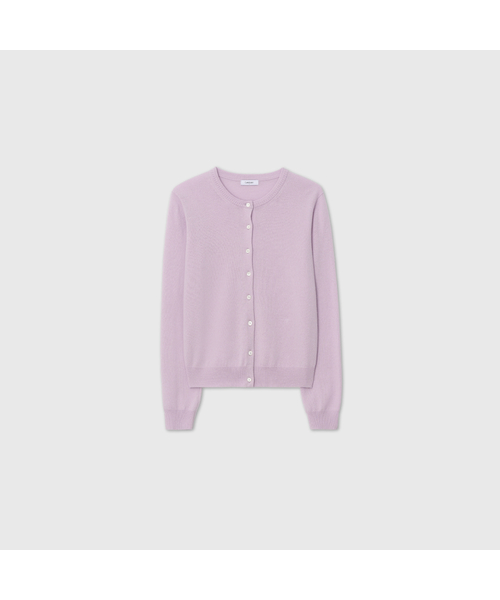 LOOKAST(ルックキャスト)の「カシミヤ ESSENTIALS ラウンドネックカーディガン / CASHMERE ESSENTIAL ROUND NECK CARDIGAN_5colors(カーディガン/ボレロ・レディース・チャコールグレー/ブラック/アイボリー/ミント/ラベンダー・SMALL/MEDIUM)」の5枚目の写真