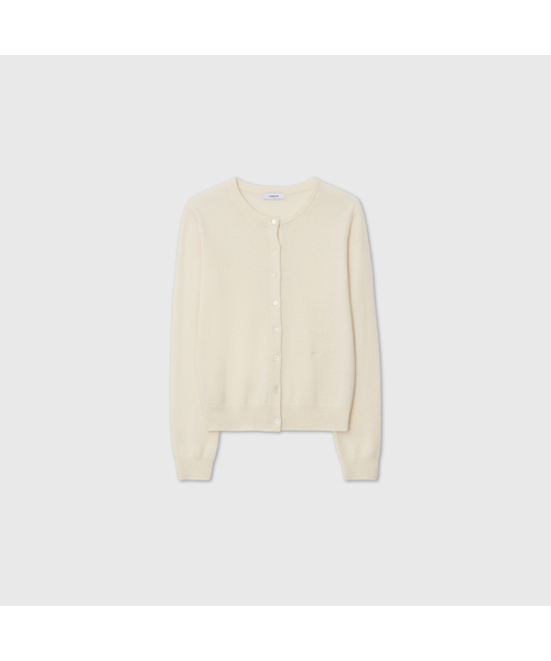 LOOKAST(ルックキャスト)の「カシミヤ ESSENTIALS ラウンドネックカーディガン / CASHMERE ESSENTIAL ROUND NECK CARDIGAN_5colors(カーディガン/ボレロ・レディース・チャコールグレー/ブラック/アイボリー/ミント/ラベンダー・SMALL/MEDIUM)」の1枚目の写真