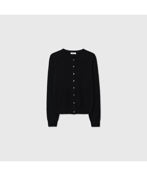 LOOKAST(ルックキャスト)の「カシミヤ ESSENTIALS ラウンドネックカーディガン / CASHMERE ESSENTIAL ROUND NECK CARDIGAN_5colors(カーディガン/ボレロ・レディース・チャコールグレー/ブラック/アイボリー/ミント/ラベンダー・SMALL/MEDIUM)」の2枚目の写真