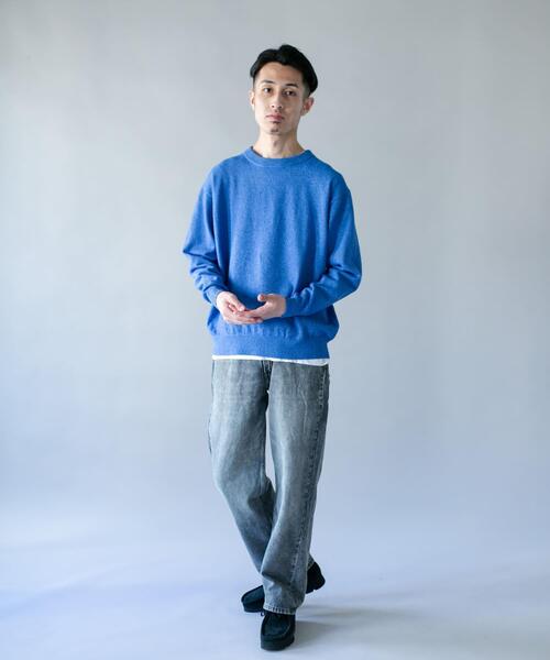 URBAN RESEARCH DOORS(アーバンリサーチドアーズ)の「ミニブークレ クルーネックニット(ニット/セーター・メンズ・ブラック/ブラウン/ブルー・MEDIUM/LARGE)」の21枚目の写真