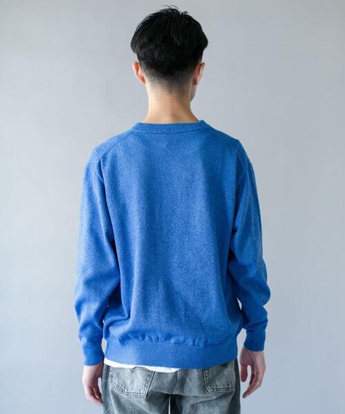 URBAN RESEARCH DOORS(アーバンリサーチドアーズ)の「ミニブークレ クルーネックニット(ニット/セーター・メンズ・ブラック/ブラウン/ブルー・MEDIUM/LARGE)」の12枚目の写真