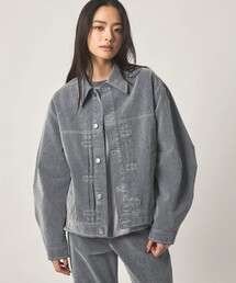＜CITEN＞ベロアライクデニムジャケット