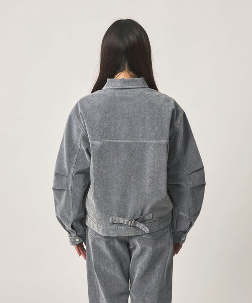 CITEN(シテン)の「<CITEN>ベロアライクデニムジャケット(デニムジャケット・レディース・ライトブルー・S/M)」の6枚目の写真