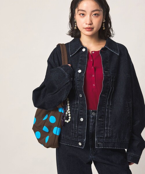 CITEN(シテン)の「<CITEN>ベロアライクデニムジャケット(デニムジャケット・レディース・ライトブルー・S/M)」の7枚目の写真