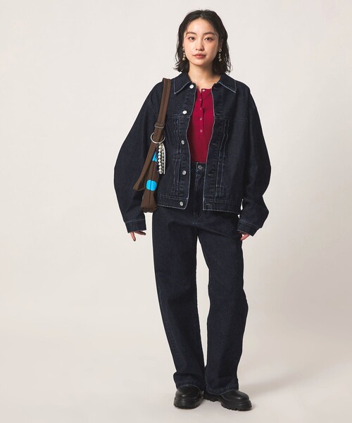 CITEN(シテン)の「<CITEN>ベロアライクデニムジャケット(デニムジャケット・レディース・ライトブルー・S/M)」の8枚目の写真