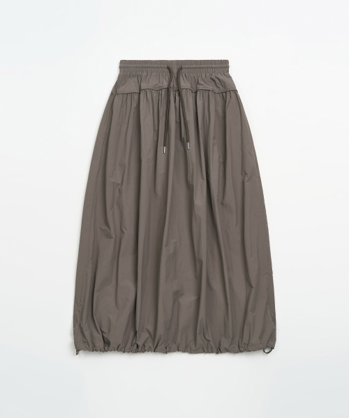 TOFFEE WOMEN(トフィーウィメン)の「Wマキシバルーンスカート (モカ)(スカート・レディース・その他・SMALL/MEDIUM)」の2枚目の写真