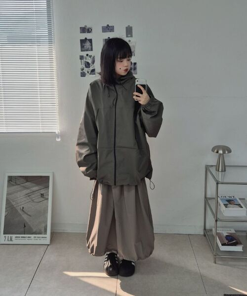 TOFFEE WOMEN(トフィーウィメン)の「Wマキシバルーンスカート (モカ)(スカート・レディース・その他・SMALL/MEDIUM)」の8枚目の写真