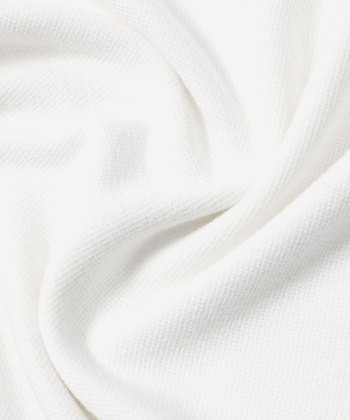 ADHOC(アドホック)の「メンズ 起毛 変形編み ベーシック 長袖 Tシャツ (O-WHITE) (HCALT15)(Tシャツ/カットソー・メンズ・その他・100/95/105)」の5枚目の写真