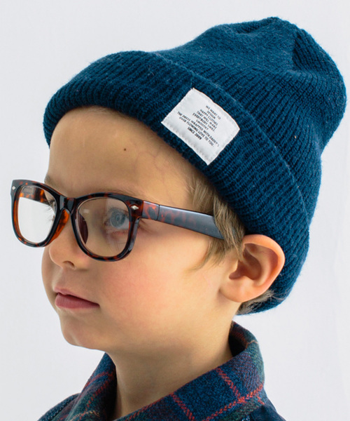 Smoothy(スムージー)の「Smoothy Color Knitcap / スムージー カラーニットキャップ(ニットキャップ/ビーニー・キッズ・ブラック/サックスブルー/エメラルドブルー/ベージュ/ネイビー/パープル/マスタード/ホワイト/ヘザーグレー/ピンク/レッド・FREE)」の6枚目の写真