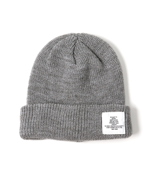 Smoothy(スムージー)の「Smoothy Color Knitcap / スムージー カラーニットキャップ(ニットキャップ/ビーニー・キッズ・ブラック/サックスブルー/エメラルドブルー/ベージュ/ネイビー/パープル/マスタード/ホワイト/ヘザーグレー/ピンク/レッド・FREE)」の21枚目の写真