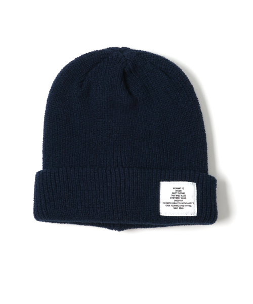 Smoothy(スムージー)の「Smoothy Color Knitcap / スムージー カラーニットキャップ(ニットキャップ/ビーニー・キッズ・ブラック/サックスブルー/エメラルドブルー/ベージュ/ネイビー/パープル/マスタード/ホワイト/ヘザーグレー/ピンク/レッド・FREE)」の15枚目の写真