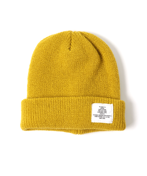 Smoothy(スムージー)の「Smoothy Color Knitcap / スムージー カラーニットキャップ(ニットキャップ/ビーニー・キッズ・ブラック/サックスブルー/エメラルドブルー/ベージュ/ネイビー/パープル/マスタード/ホワイト/ヘザーグレー/ピンク/レッド・FREE)」の16枚目の写真