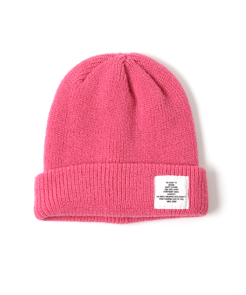 Smoothy(スムージー)の「Smoothy Color Knitcap / スムージー カラーニットキャップ(ニットキャップ/ビーニー・キッズ・ブラック/サックスブルー/エメラルドブルー/ベージュ/ネイビー/パープル/マスタード/ホワイト/ヘザーグレー/ピンク/レッド・FREE)」の17枚目の写真