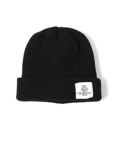 Smoothy(スムージー)の「Smoothy Color Knitcap / スムージー カラーニットキャップ(ニットキャップ/ビーニー・キッズ・ブラック/サックスブルー/エメラルドブルー/ベージュ/ネイビー/パープル/マスタード/ホワイト/ヘザーグレー/ピンク/レッド・FREE)」の19枚目の写真