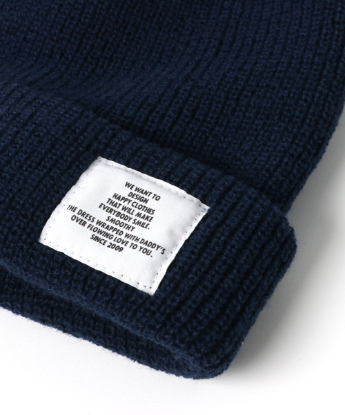Smoothy(スムージー)の「Smoothy Color Knitcap / スムージー カラーニットキャップ(ニットキャップ/ビーニー・キッズ・ブラック/サックスブルー/エメラルドブルー/ベージュ/ネイビー/パープル/マスタード/ホワイト/ヘザーグレー/ピンク/レッド・FREE)」の13枚目の写真